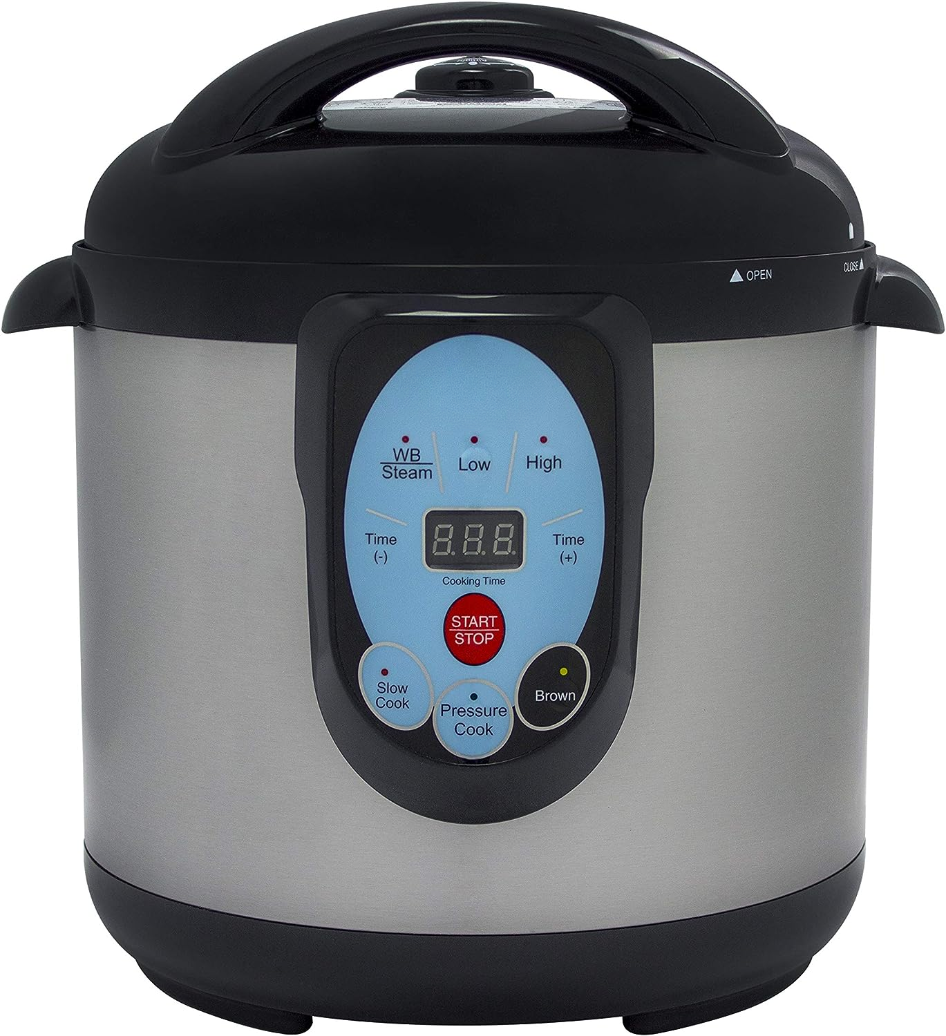 Smart electric pressure cooker and canning machine, with a capacity of 9.5 liters, made of stainless steel