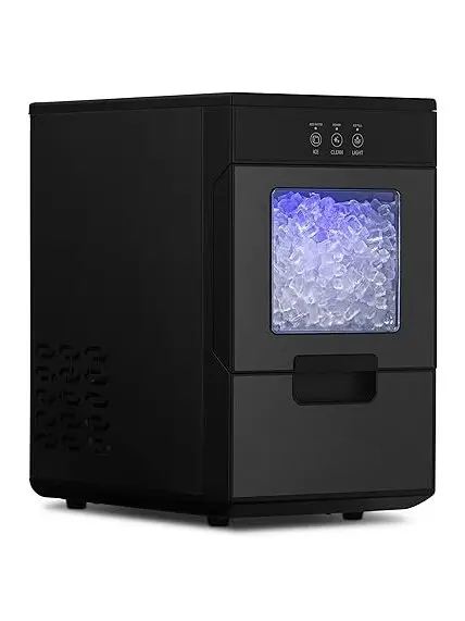 Countertop Ice Maker with Self-Cleaning Function, Refillable Water Tank, Perfect for Kitchens, Offices, Home Coffee Bars, and More