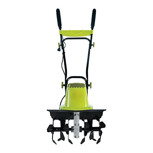 16-Inch 12-Amp Electric Tiller and Cultivator , Green