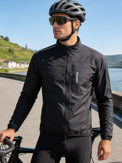 Men’s Windproof & Breathable Cycling Jacket | Lightweight Outdoor Sports Running & MTB Windbreaker