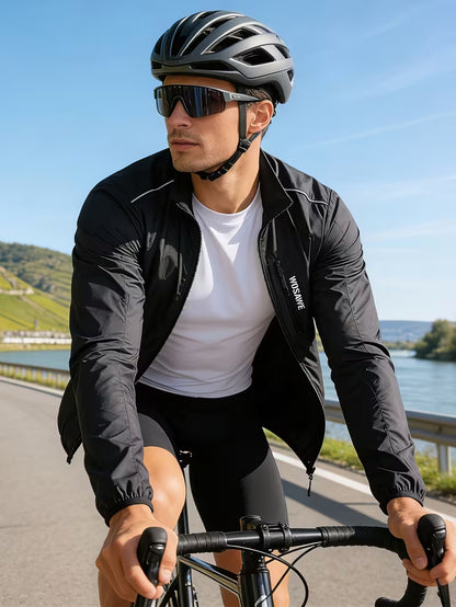 Men’s Windproof & Breathable Cycling Jacket | Lightweight Outdoor Sports Running & MTB Windbreaker
