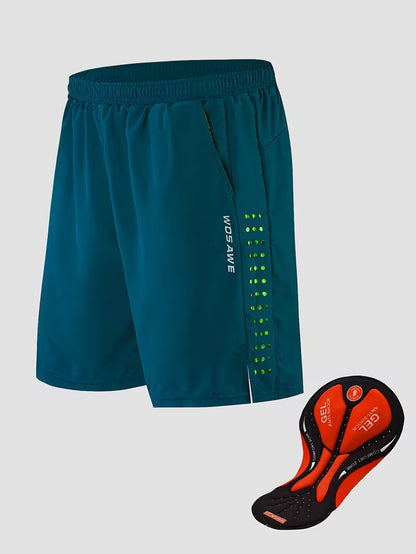 Men’s Casual Mountain Bike Cycling Shorts | Loose Fit MTB Bicycle Pants with 3D Silicone Padding