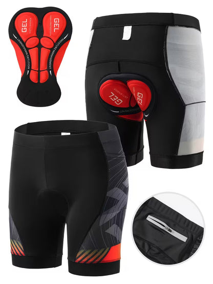 Pro-Fit Men’s 3D Padded Cycling Shorts | Lightweight, Medium Elasticity Road & Mountain Bike Shorts