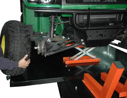 1500LB Air-Operated Motorcycle & ATV Lift Table – 48" Wide with Side Extensions, 2-Year Warranty