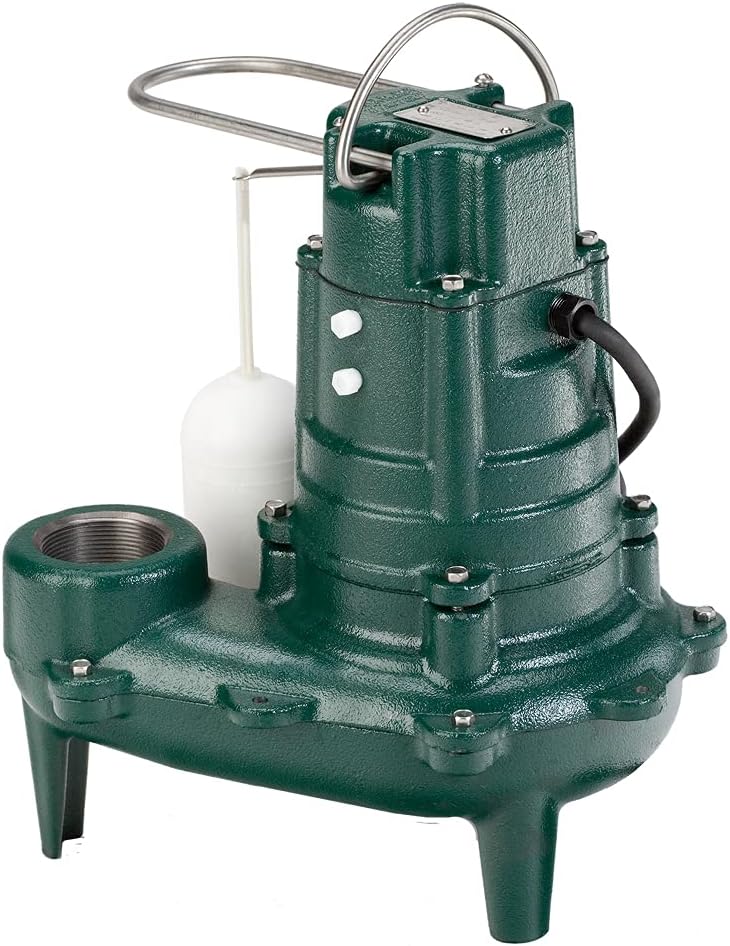 Sewage Pump, 1/2 HP Automatic – Heavy-Duty Submersible Sewage, Effluent or Dewatering Pump
