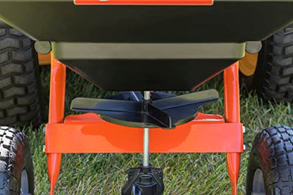 An 85-pound traction-type broadcast paverr