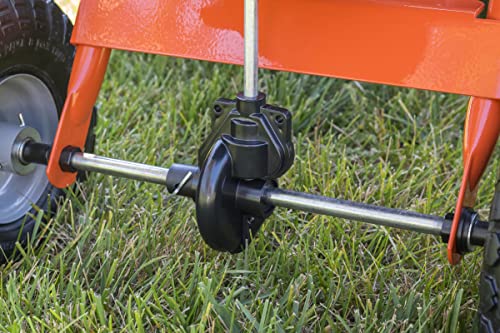 An 85-pound traction-type broadcast paverr