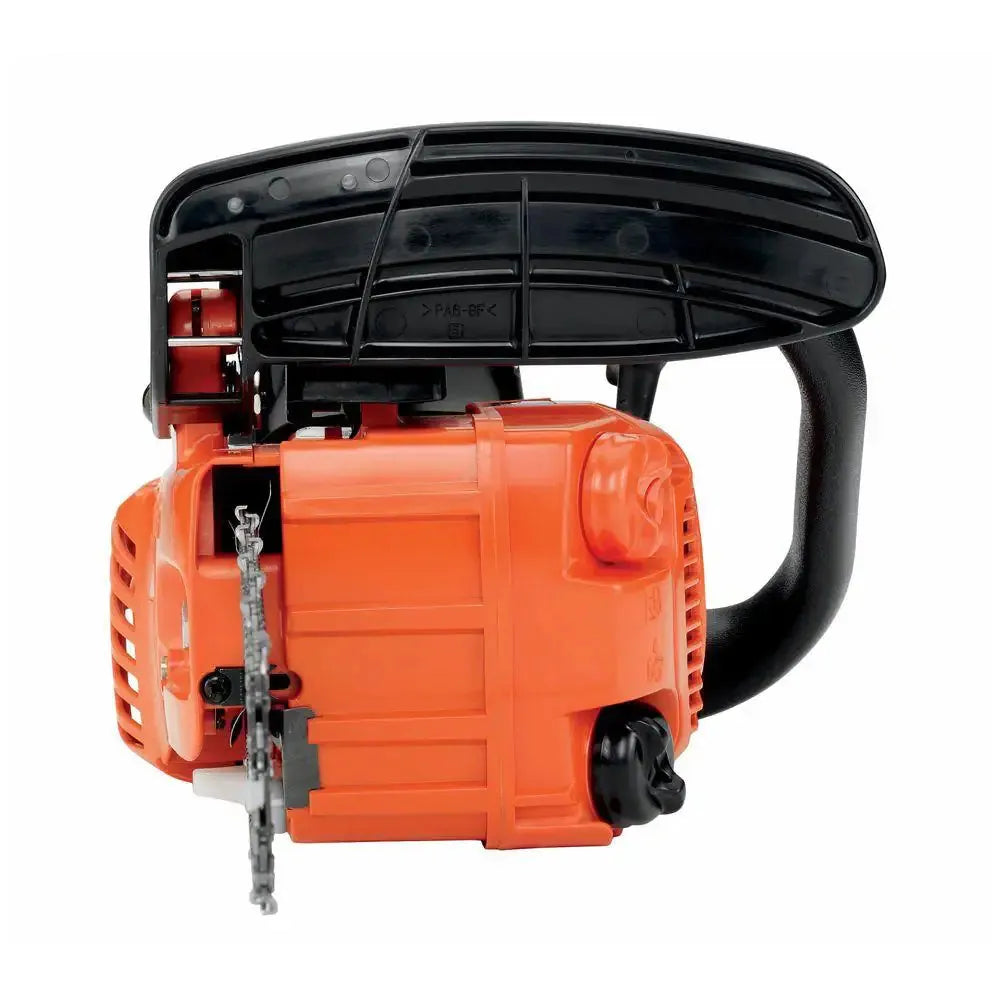 12-inch 26.9-ml gasoline two-stroke chain saw with a top handle