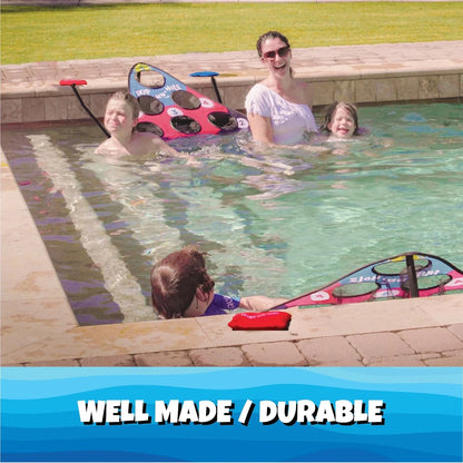 Fun Pool Game for Adults and Family | Stonne Skipping Meets Swimming Pool Cornhole Game Floating | Fun For All Ages, Easy Setup, Well Made | Portable Water and Lake Toy |