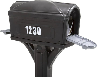 Classic Black Plastic Mailbox