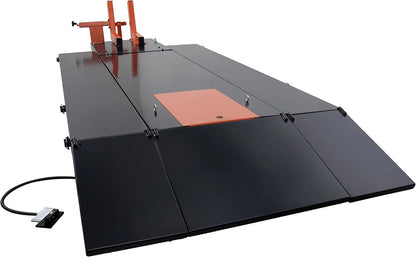 1500LB Air-Operated Motorcycle & ATV Lift Table – 48" Wide with Side Extensions, 2-Year Warranty