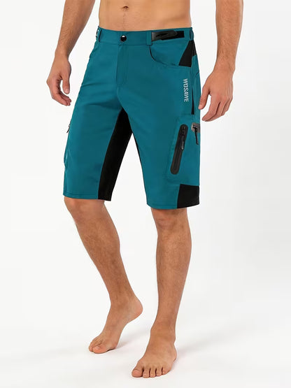 Men’s Multi-Pocket Cargo Cycling Shorts | Loose Fit Casual MTB Mountain Bike & Outdoor Shorts