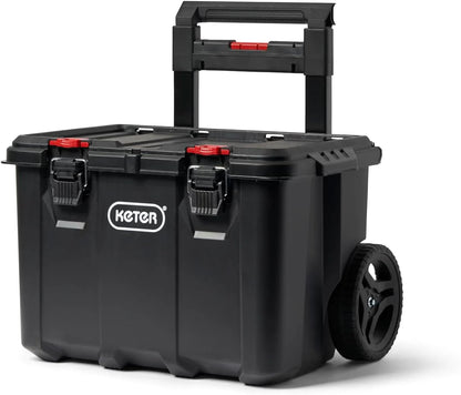 Stack-n-Roll Modular Tools Organizer for Garage Storage and DIY, 3 Piece Resin Rolling Tool Box System for Small Parts