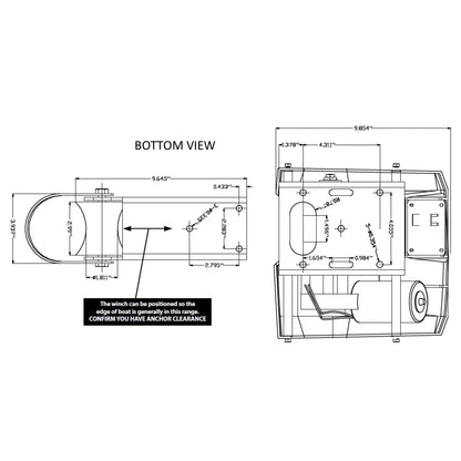 Electric Saltwater Windlass Wireless Control
