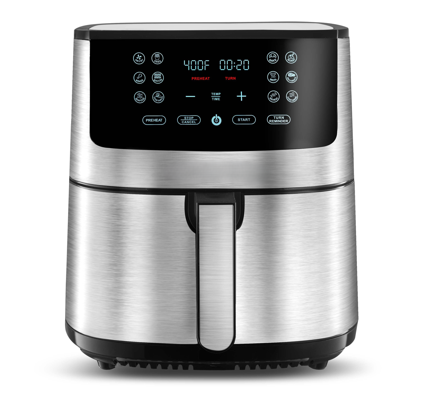 Stainless steel digital air fryer