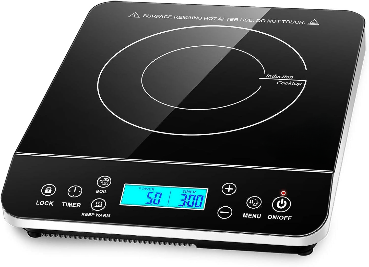Portable Induction Cooktop, Countertop Burner Induction Hot Plate with LCD Sensor