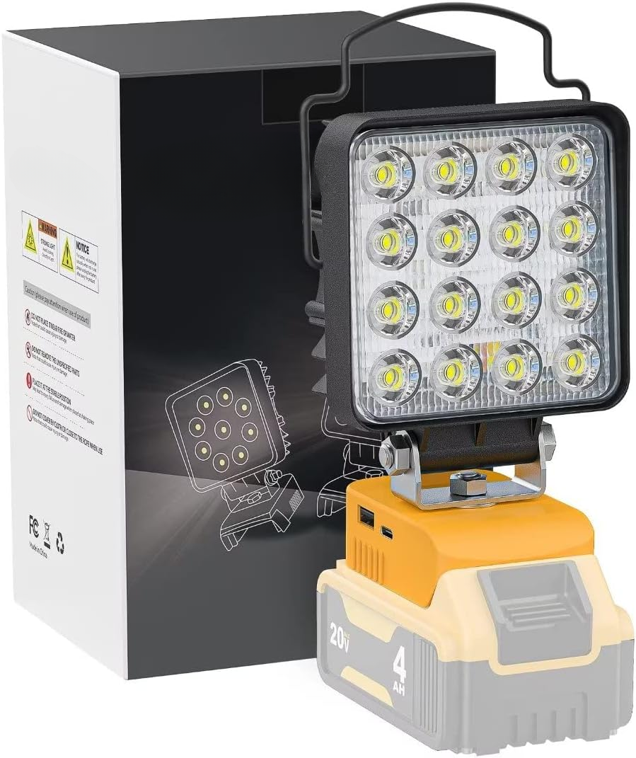 20V battery compatible 20V high-power LED work lamp (48-watt flashlight)