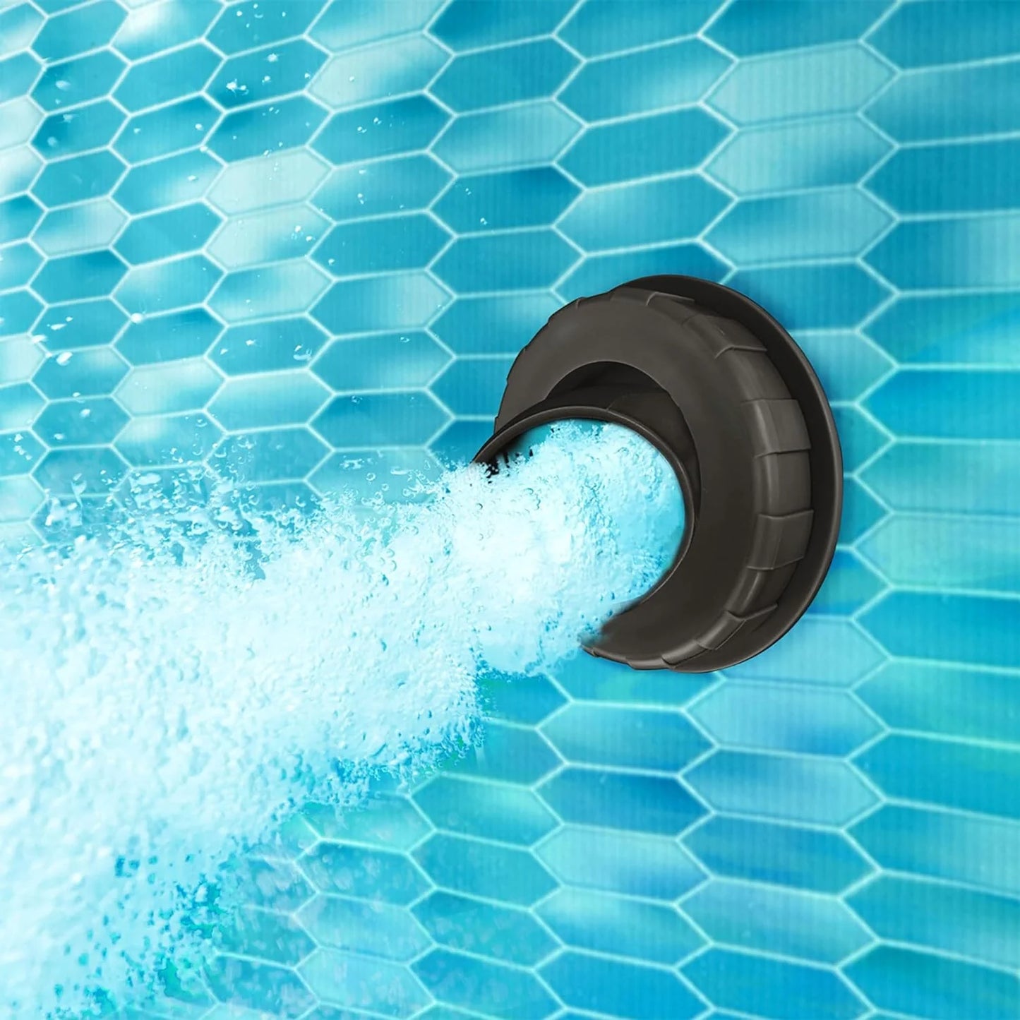 167 by 98 by 39.5 Inches Oasis Designer Oval Frame Outdoor Above Ground Swimming Pool Pool Set with Accessories, Dark Herringbone Gray