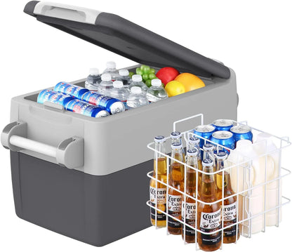 Portable Refrigerator,Portable Freezer,32 Quart(30L) Electric Cooler,Car Refrigerator,12/24V DC Cable & 110/240V AC,Car Fridge for Camping,Truck,RV,Travel,Fishing